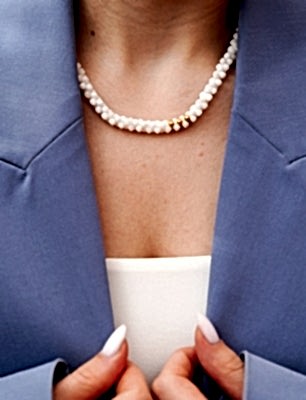 El Yapımı Tasarım Gümüş Kolye Sedefli