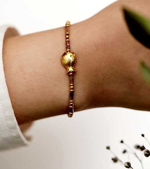 Unakit Taşlı Gümüş Bileklik