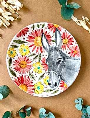 Design Tile Plate Donkey