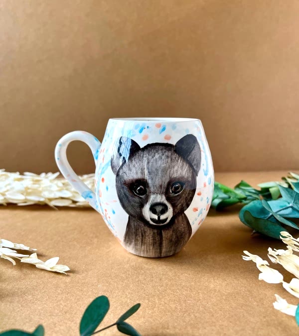 Özel Tasarım Çini Mug Ayı