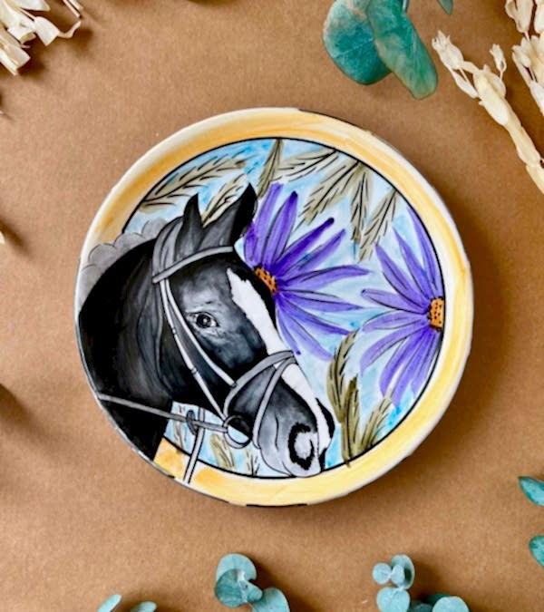 Özel Tasarım Çini Tabak At