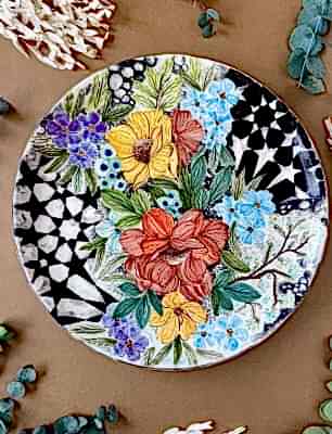 Özel Tasarım Çini Büyük Tabak