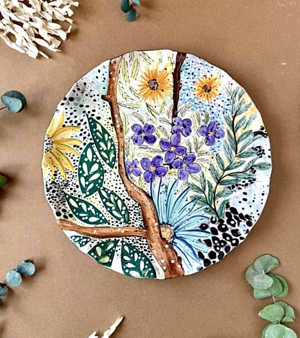 Özel Tasarım Çini Orta Boy Tabak