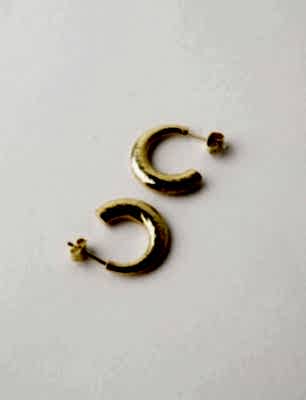 İnce Halka Gümüş Küpe