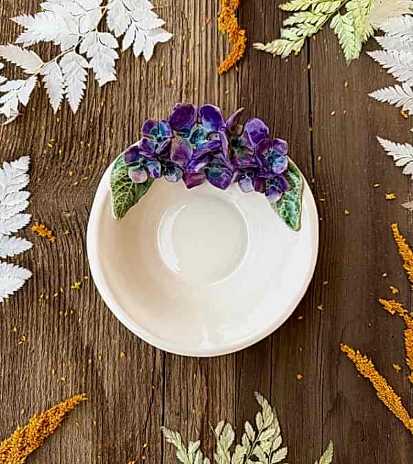 Ortanca Çiçek Küçük Boy Kase