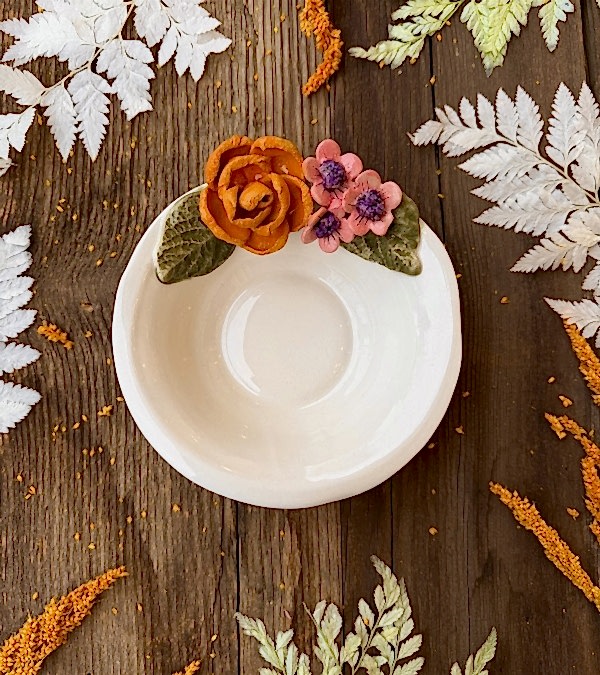 Turuncu Gül Küçük Boy Kase