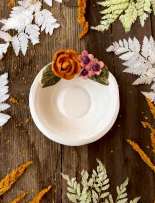 Turuncu Gül Küçük Boy Kase