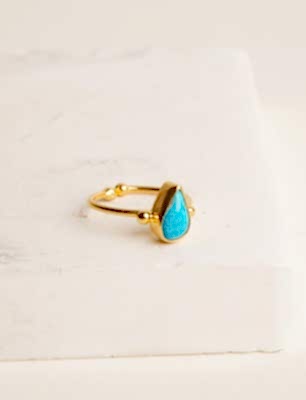 Silver Ring with Turquoise Stone
