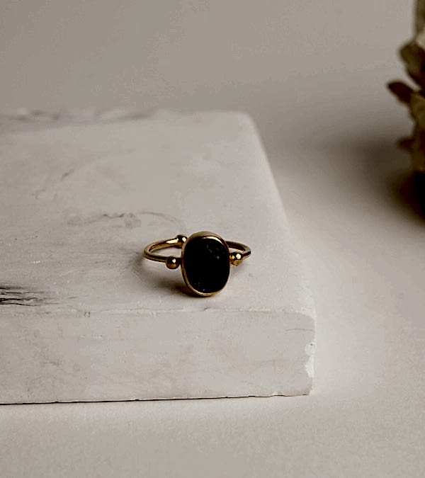 Kyanit Taşlı Gümüş Yüzük