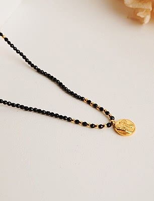 Aslan Figürlü Oniks Taşlı Gümüş Kolye