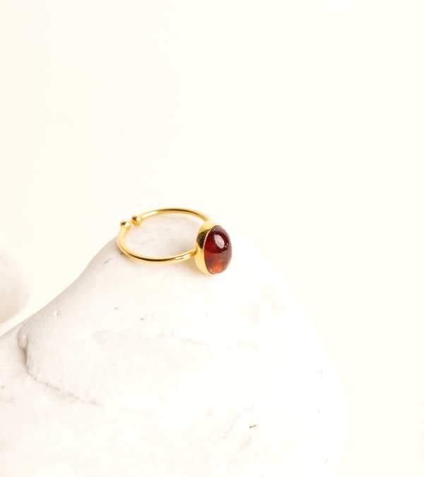 Turmalin Taşlı Gümüş Yüzük