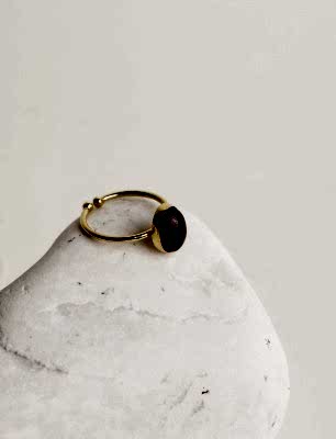 Turmalin Taşlı Gümüş Yüzük