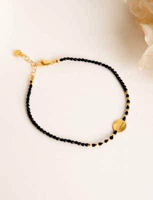 Oniks Taşlı Gümüş Bileklik