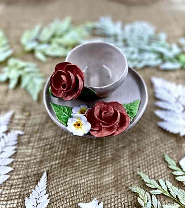 Pembe Gül Türk Kahvesi Fincan Set